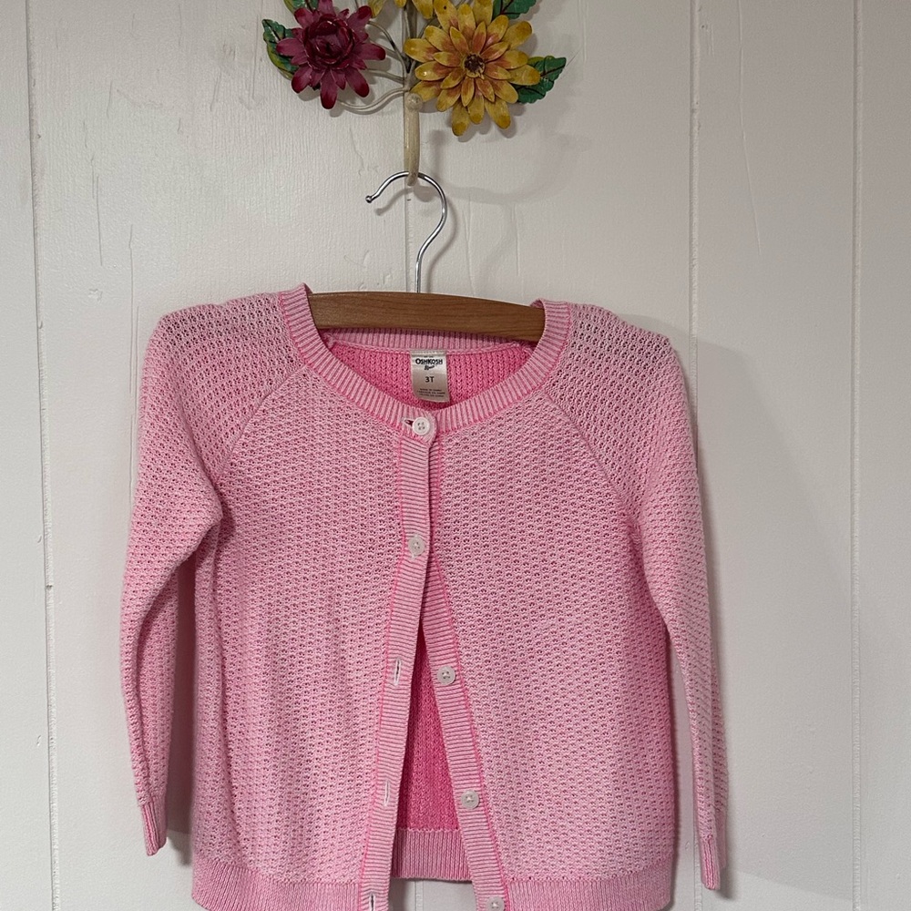 Pink Knit Cardigan